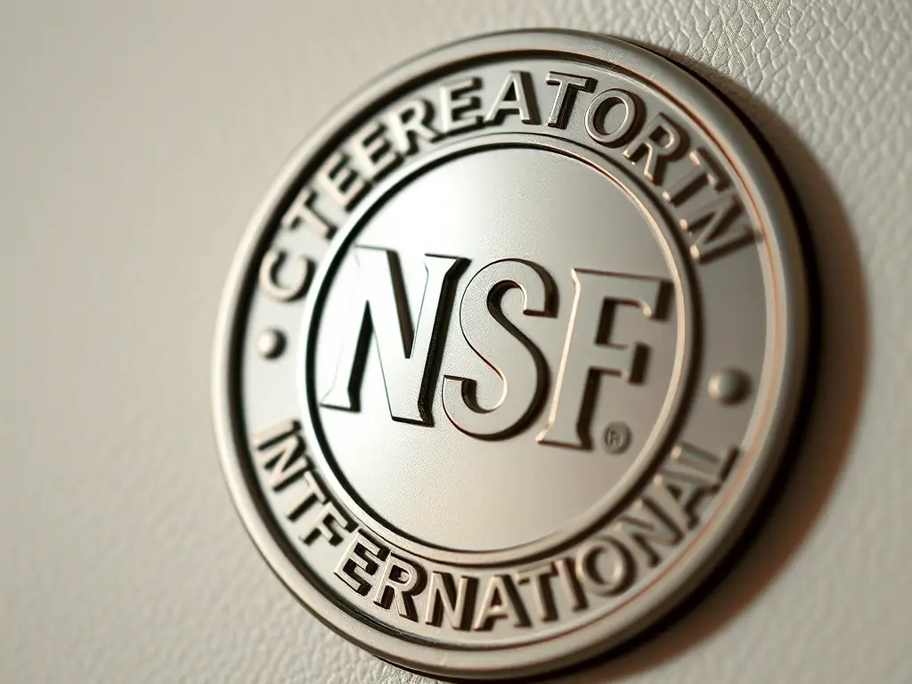 A close-up shot of a certification badge, symbolizing excellence and adherence to standards in the nonprofit sector.